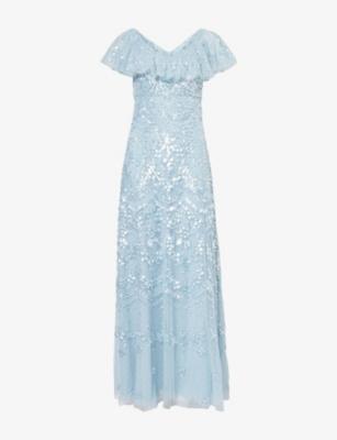 Freya V-Neck Tulle Gown by NEEDLE&THREAD