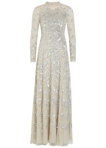 Freya sequin-embellished tulle gown by NEEDLE&THREAD
