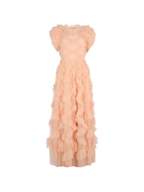 Genevieve ruffled gown by NEEDLE&THREAD