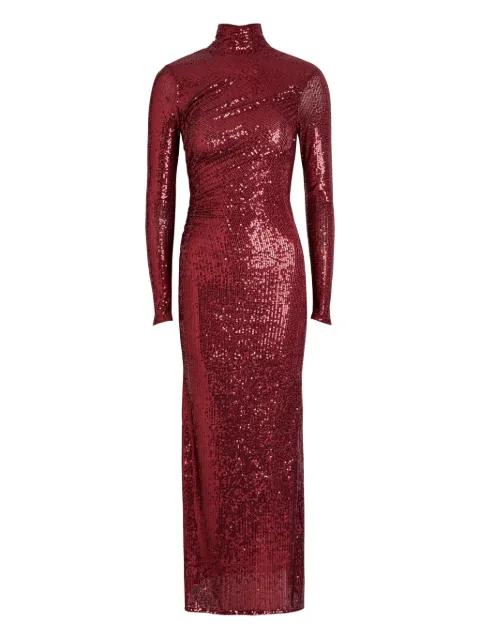 Malia sequin turtleneck midi dress by NEEDLE&THREAD