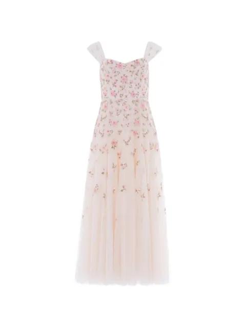 Mayflower Ditsy embroidered gown by NEEDLE&THREAD