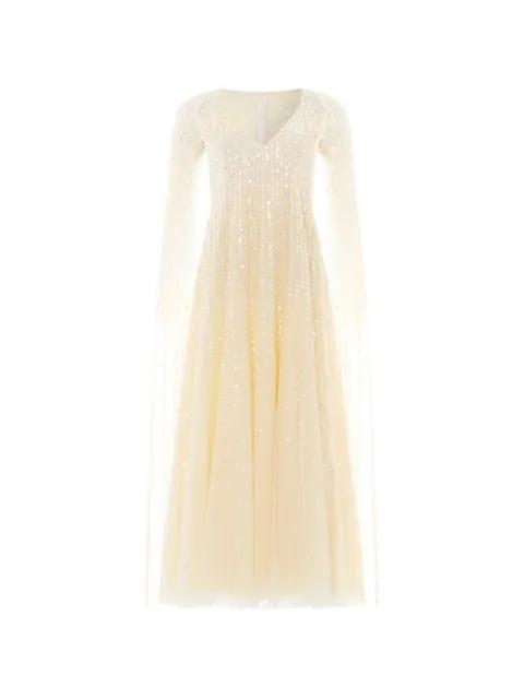 Moonlight sequined V-neck dress by NEEDLE&THREAD