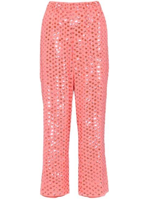 Raindrop Gloss trousers by NEEDLE&THREAD