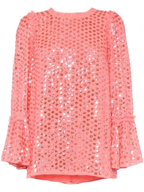 Raindrop Gloss tunic by NEEDLE&THREAD