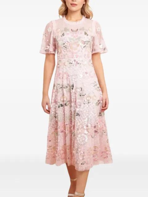 Rosalie sequin-embellished midi dress by NEEDLE&THREAD