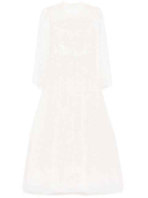 Scatter dot gown by NEEDLE&THREAD