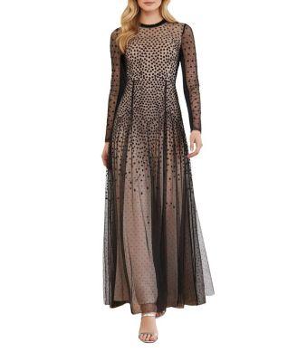 Sequin Cascade Round Neck Gown by NEEDLE&THREAD