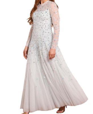 Starry Nights Round Neck Gown by NEEDLE&THREAD