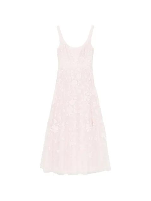 floral-embrodairy dress by NEEDLE&THREAD