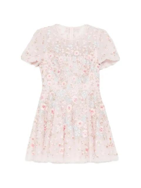 floral embroidered dress by NEEDLE&THREAD