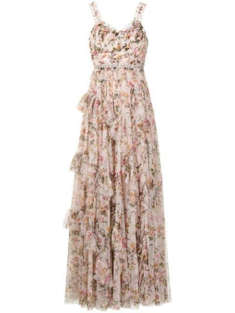 floral maxi dress by NEEDLE&THREAD