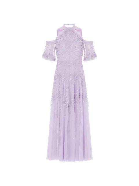scallop halterneck gown maxi dress by NEEDLE&THREAD