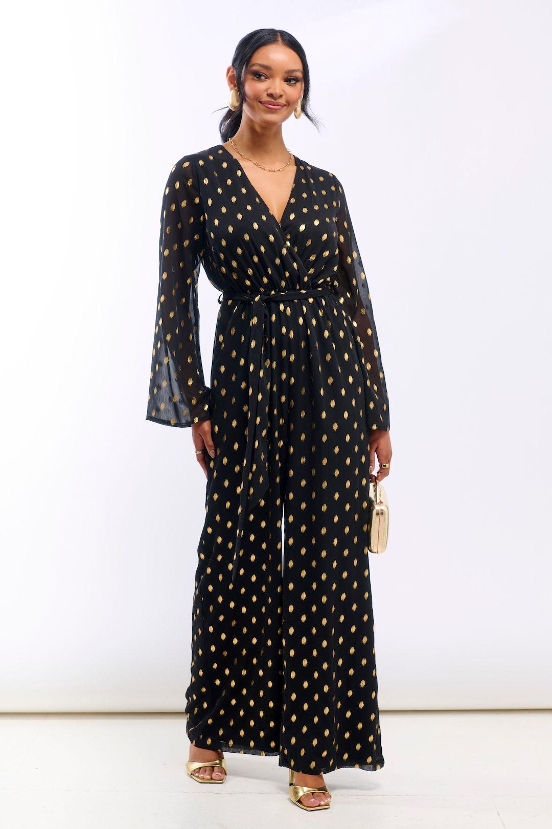 Foil Wrap Jumpsuit by NEEDS NO LABEL