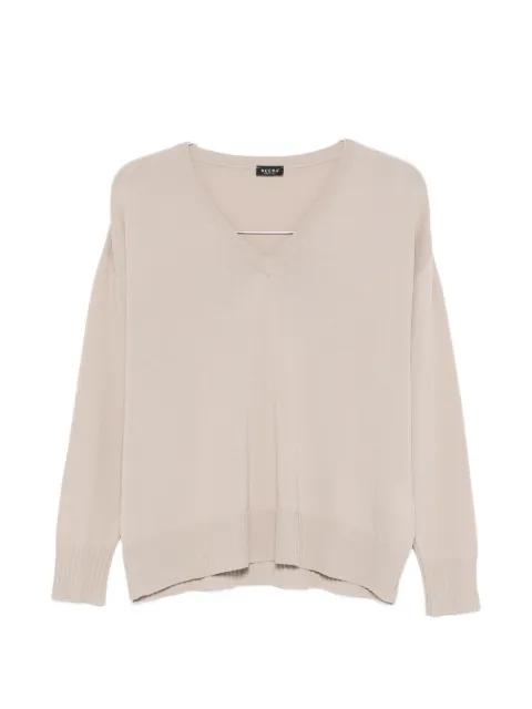 V-neck long-sleeve top by NEERA