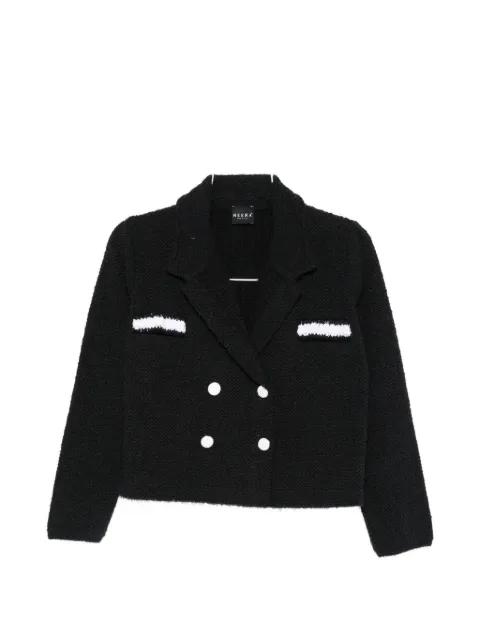 double-breasted cropped jacket by NEERA