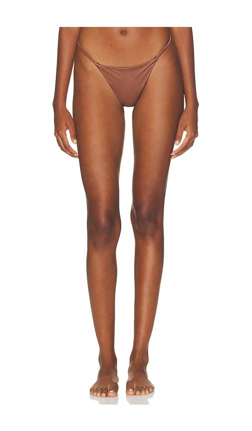 Negative Underwear Glac? String Thong in Brown by NEGATIVE UNDERWEAR