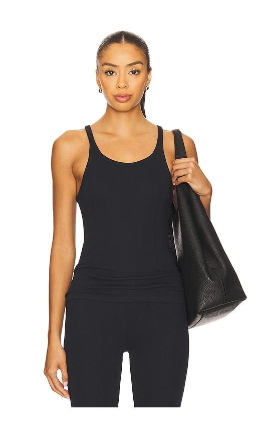 Negative Underwear Pointelle Tank in Black by NEGATIVE UNDERWEAR