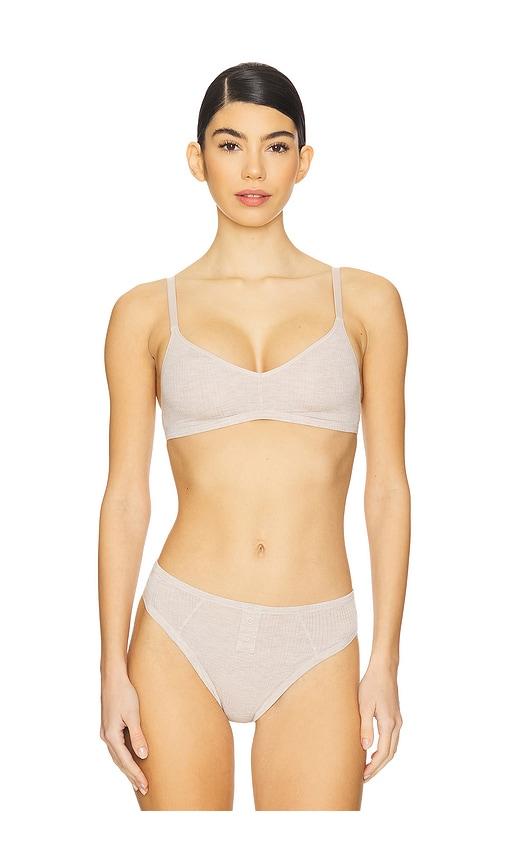 Negative Underwear Whipped Non Wire Bra in Beige by NEGATIVE UNDERWEAR