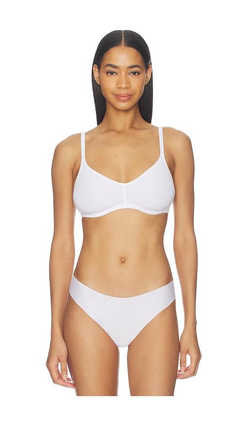 Negative Underwear Whipped Non-wire Bra in White by NEGATIVE UNDERWEAR