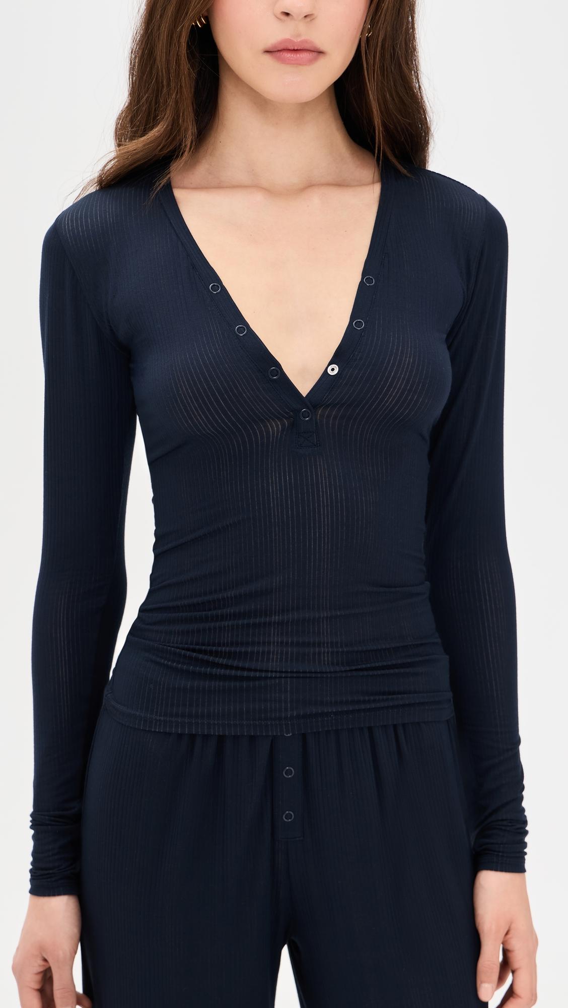 Whipped Henley Top by NEGATIVE