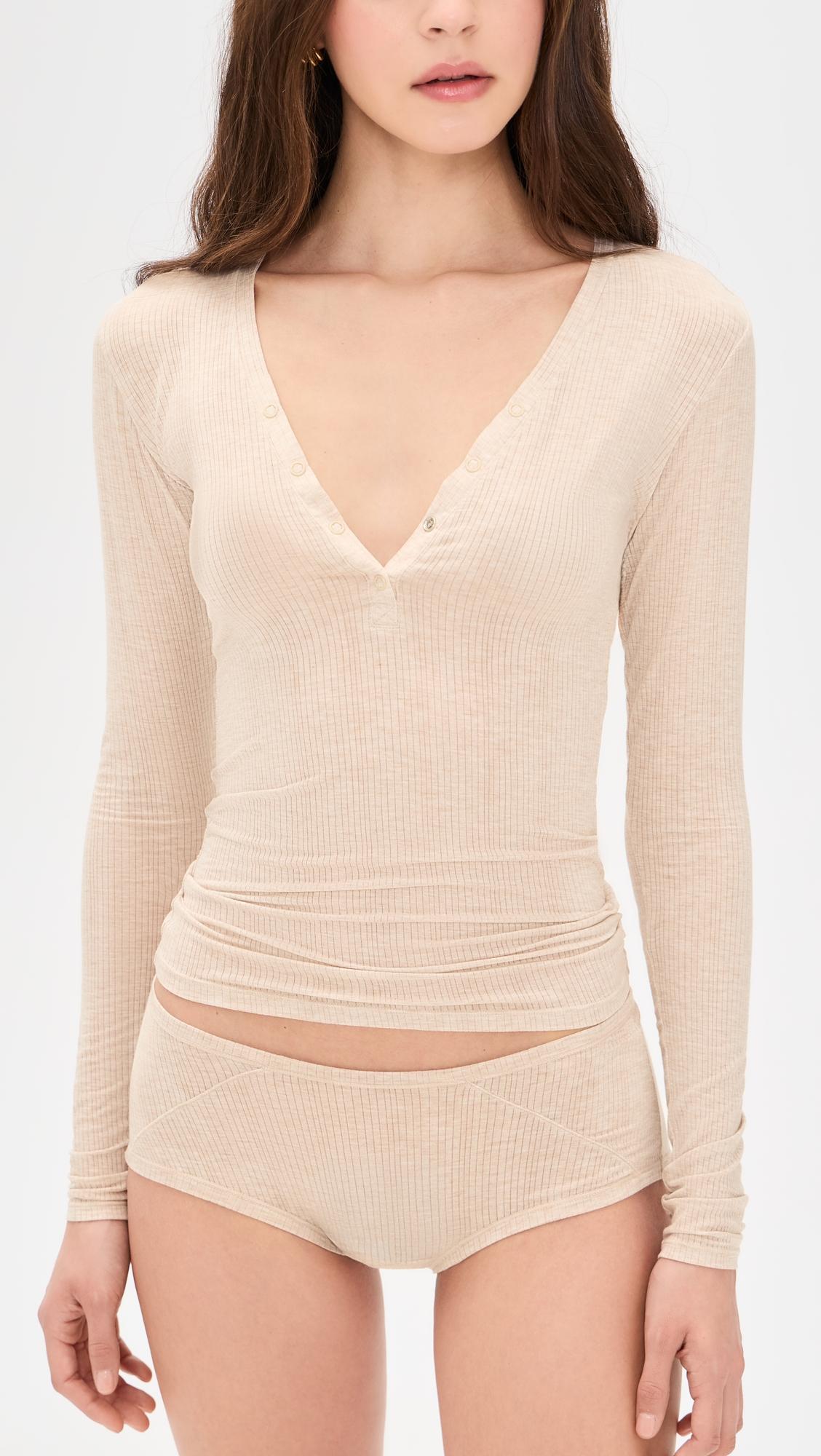 Whipped Henley Top by NEGATIVE