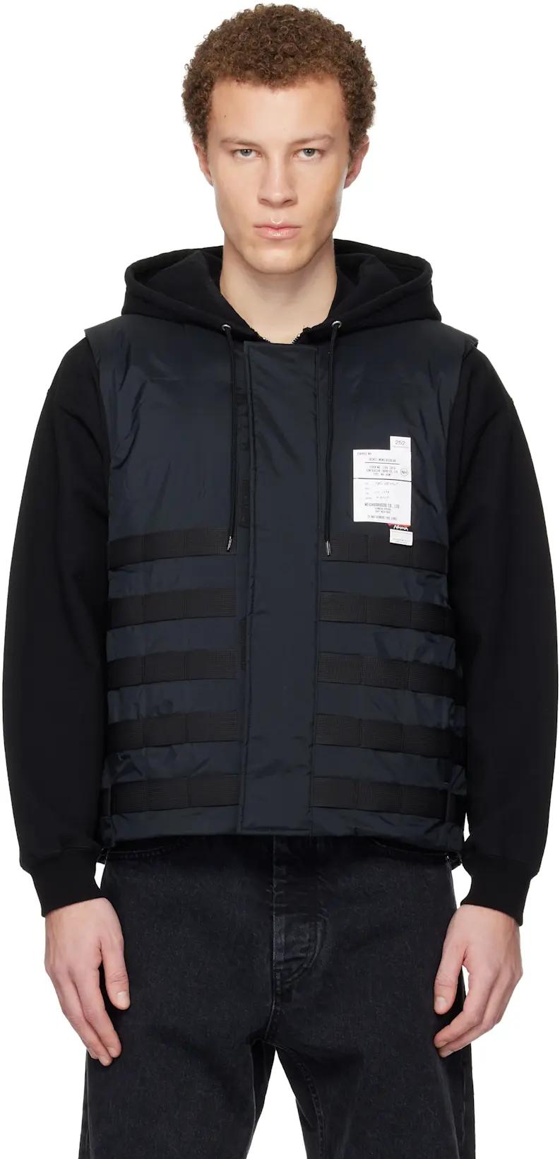 Black Nanga Edition Tactical Down Vest by NEIGHBORHOOD
