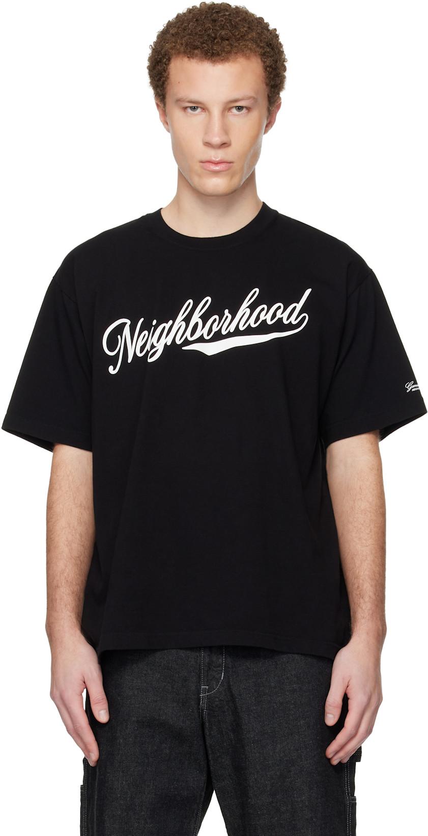 Black 'Neighborhood' SS T-shirt by NEIGHBORHOOD