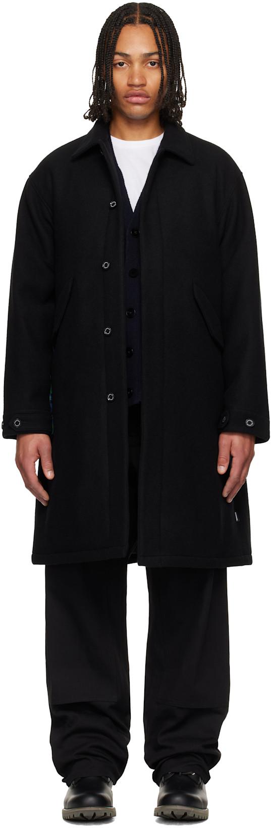 Black Wool Mod Coat by NEIGHBORHOOD