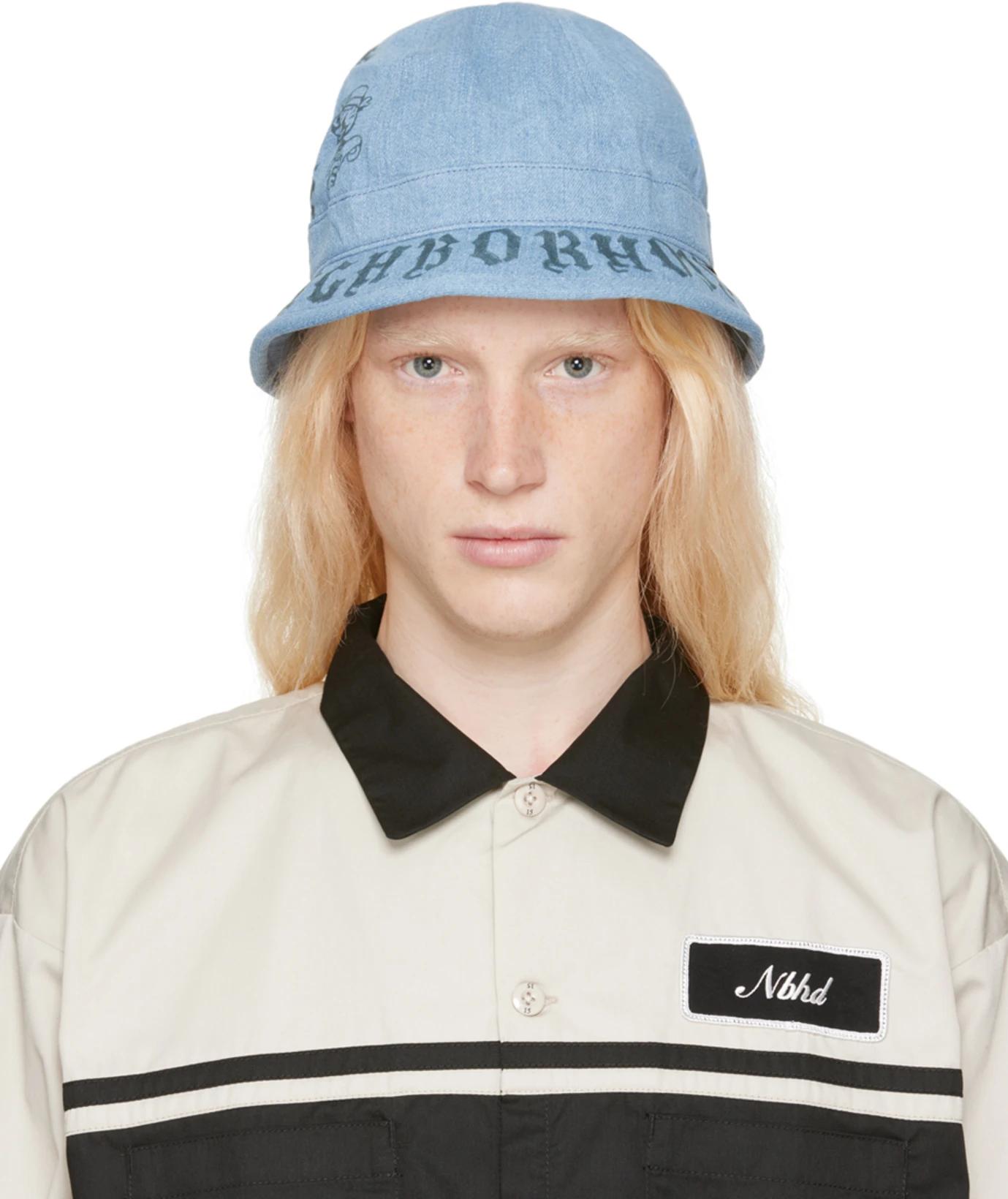 Blue Fade Denim Ball Bucket Hat by NEIGHBORHOOD