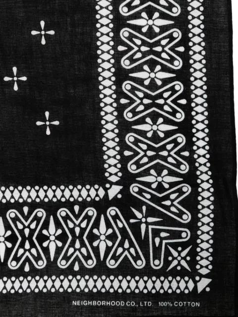 cross-pattern scarf by NEIGHBORHOOD