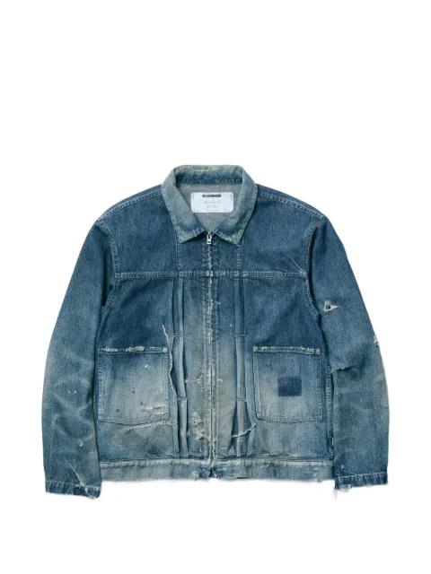 distressed denim jacket by NEIGHBORHOOD
