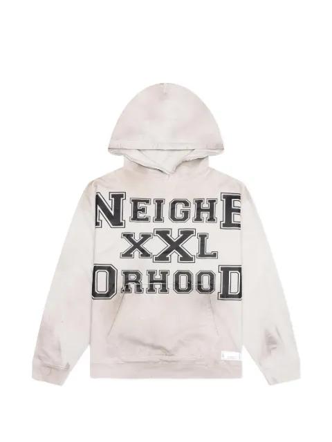 distressed graphic hoodie by NEIGHBORHOOD