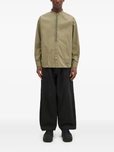 embroidered mandarin-collar shirt by NEIGHBORHOOD
