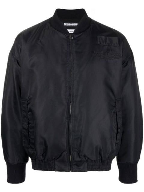 embroidered zip-up bomber jacket by NEIGHBORHOOD