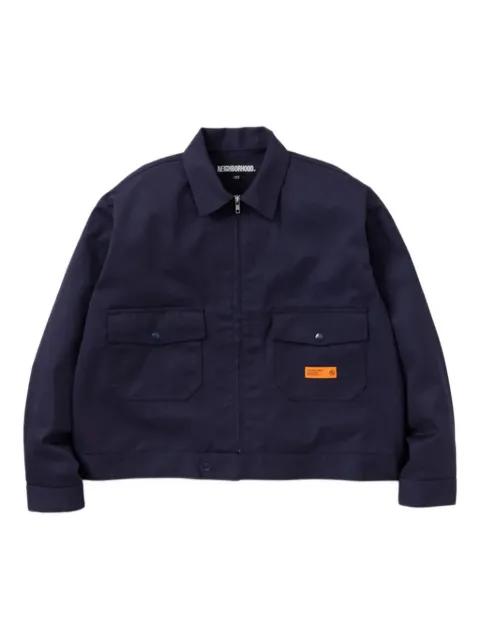 flap-pocket zip-front shirt jacket by NEIGHBORHOOD