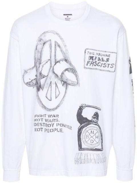 hand-drawn long-sleeved T-shirt by NEIGHBORHOOD