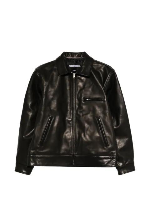 leather sports jacket by NEIGHBORHOOD