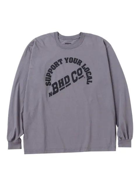 lettering-print long-sleeve T-shirt by NEIGHBORHOOD