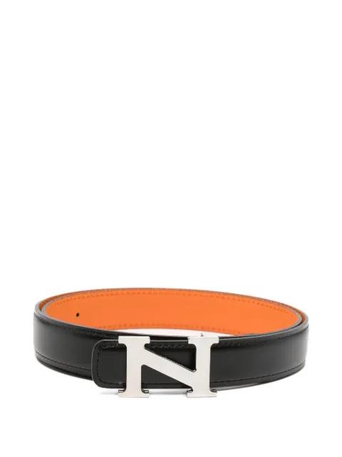 logo-detail leather belt by NEIGHBORHOOD