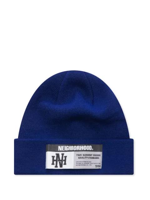 logo-patch beanie hat by NEIGHBORHOOD