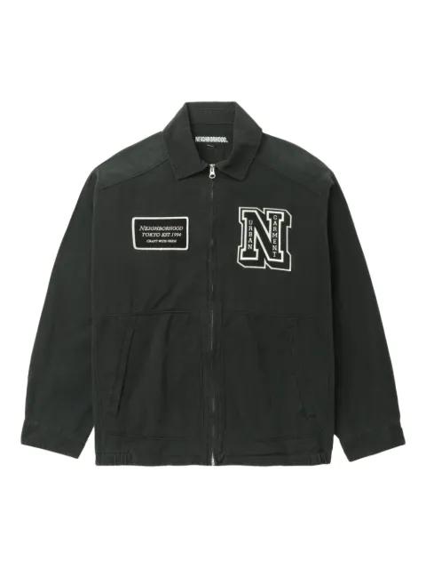 logo-patch zip-fastening jacket by NEIGHBORHOOD