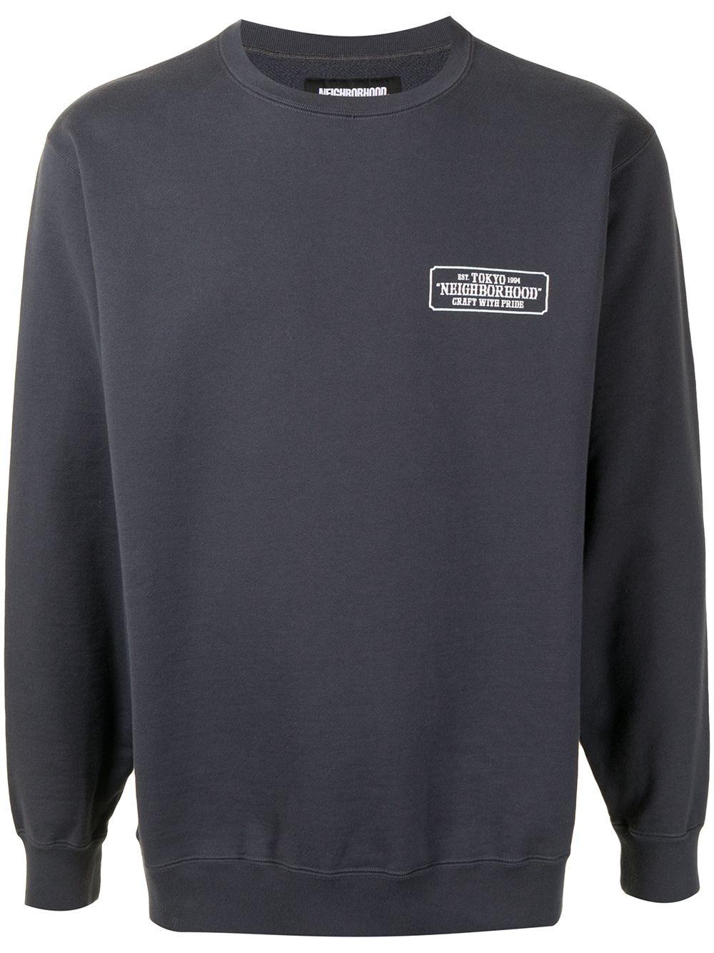 logo-print long-sleeve sweatshirt by NEIGHBORHOOD