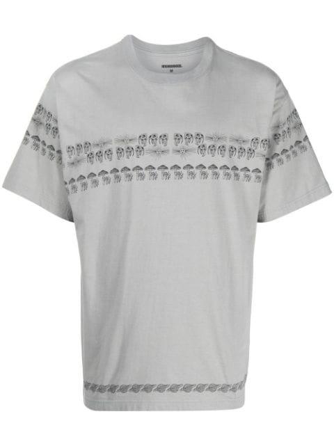 mushroom-print detail T-shirt by NEIGHBORHOOD