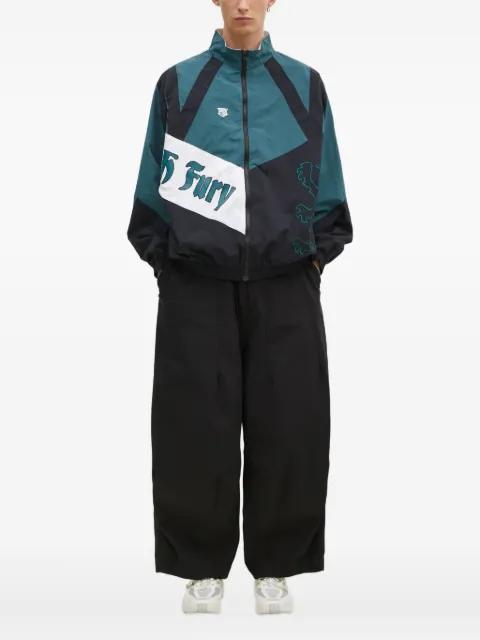 panelled lion-embroidered jacket by NEIGHBORHOOD