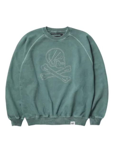 skull-embroidered sweatshirt by NEIGHBORHOOD