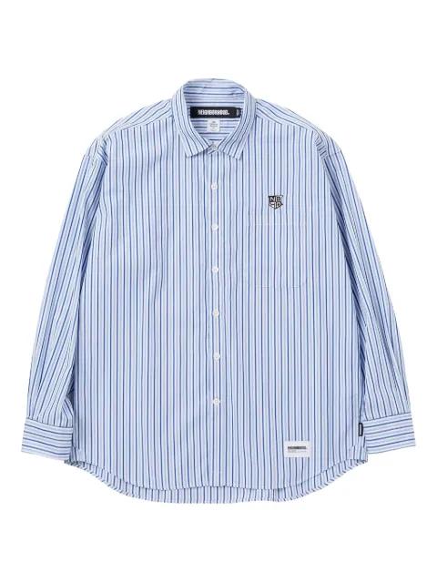 stripe-pattern embroidered shirt by NEIGHBORHOOD