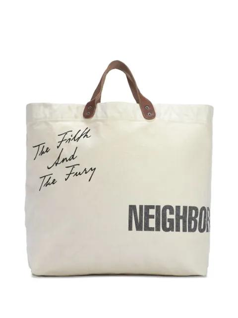 washed canvas "Natural" tote bag by NEIGHBORHOOD