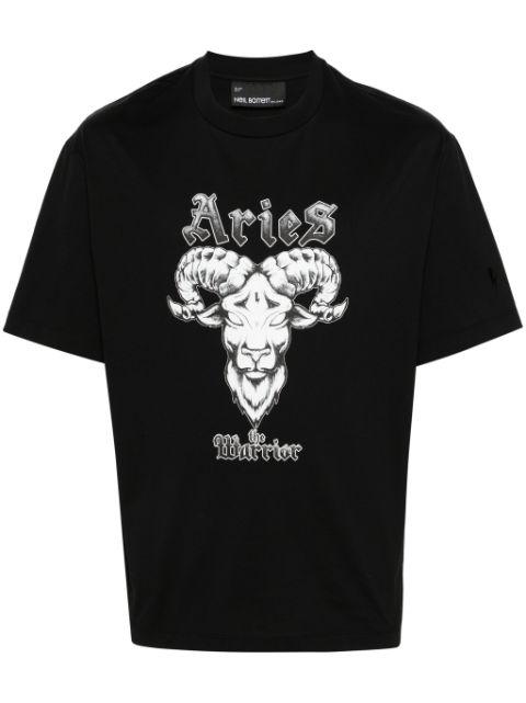 Aries graphic-print cotton T-shirt by NEIL BARRETT
