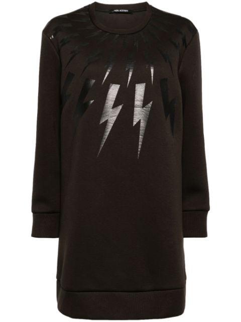 Lightening Bold printed minidress by NEIL BARRETT
