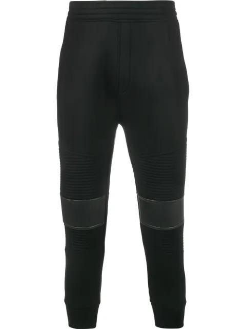 'Moto' biker style track pants by NEIL BARRETT